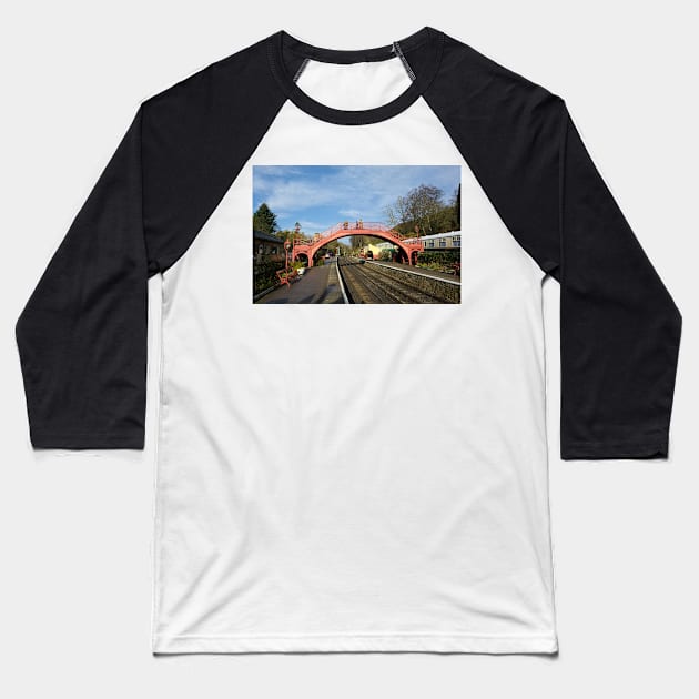 Goathland Railway Station Baseball T-Shirt by StephenJSmith